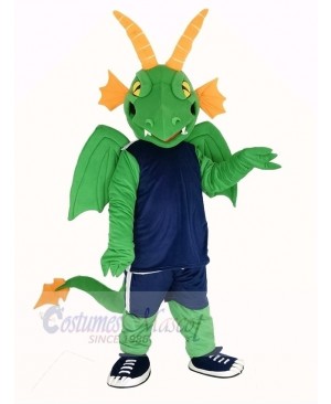 Green and Orange Dragon Mascot Costume