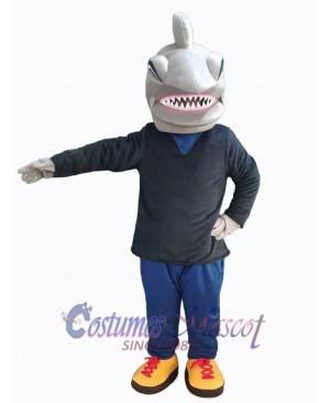 Shark mascot costume