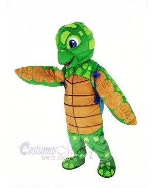 Sea Turtle with Blue Shell Mascot Costume Animal