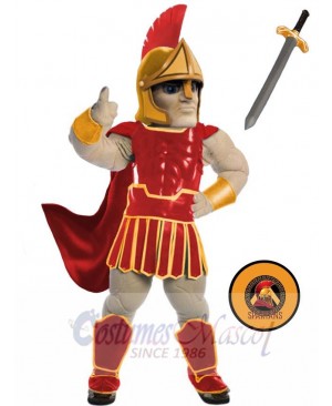 Spartan Trojan Knight Sparty mascot costume