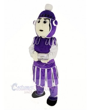 Purple Titan Spartan Sparty Mascot Costume People