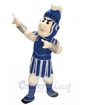 Dark Blue Spartan Trojan Knight Sparty Mascot Costume