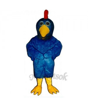 Cute Dumb Cluck Chick Cock Rooster Mascot Costume