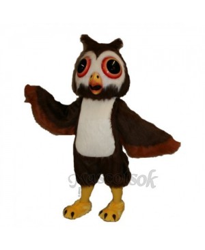 Cute Oliver Owl Mascot Costume