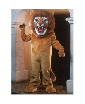 Cute Super Lion Mascot Costume