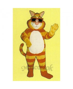 Cute Kool Cat Mascot Costume