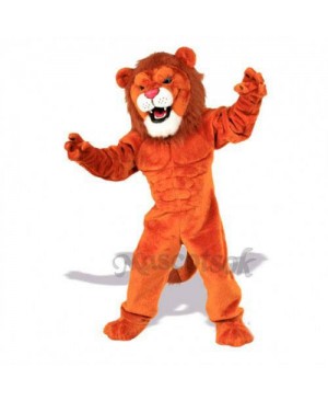 Cute Power Cat Lion Mascot Costume