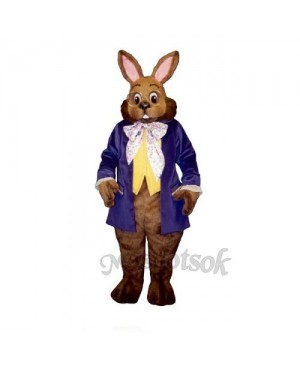 Easter Mr. Brown Bunny Mascot Costume