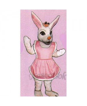 Easter Miss Bunny Mascot Costume