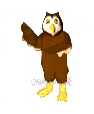 Cute Horned Owl Mascot Costume