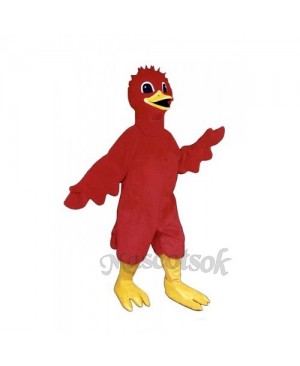 Cute Scarlet Bird Mascot Costume