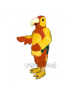 Cute Red Parrot Mascot Costume