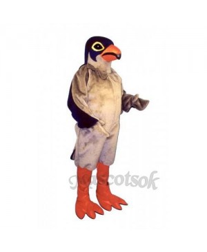 Cute Red Legged Hawk Mascot Costume