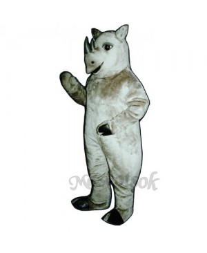 Cute Realistic Rhinoceros Mascot Costume