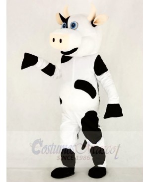 Realistic Cute Cow Mascot Costume School 