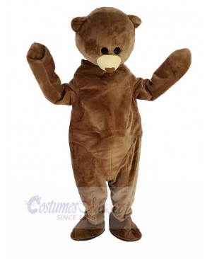 Cute Brown Bear Mascot Costume