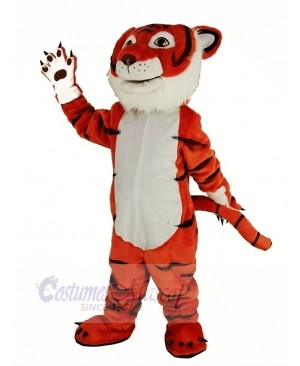 Cute Orange Tiger Mascot Costum Animal