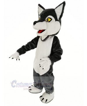 Cute Gray Wolf Mascot Costume Animal