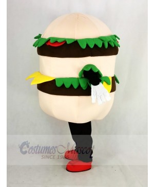 Hamburger with Cheese Mascot Costume Cartoon