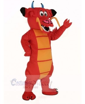 Red Legendary Dragon Mascot Costume Animal