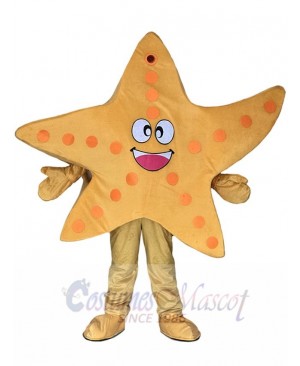 Yellow Starfish Mascot Costumes Sea Ocean