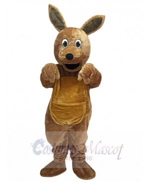 Long Hair Brown Kangaroo Mascot Costume Animal