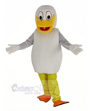 White Duck Mascot Costume Animal