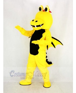 Yellow Thorn Dragon Mascot Adult Costume