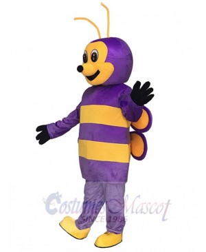Lovely Purple Bee Mascot Costumes Insect