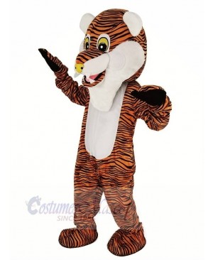 Reddish Brown Stripe Tiger Mascot Costume Animal