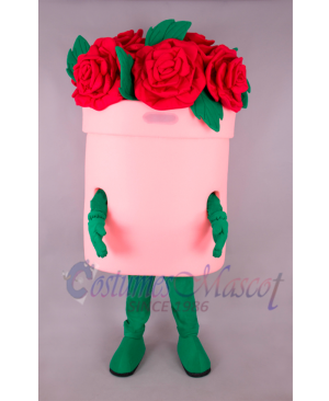 Flower Bucket Mascot Costume