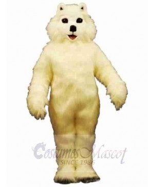 White Dog Mascot Costume 