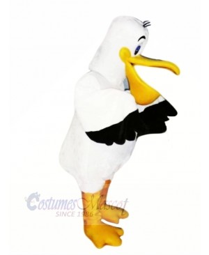 Cute White Pelican Mascot Costumes Cheap