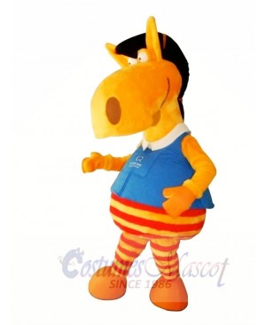 Cute Orange Horse Mascot Costumes Animal