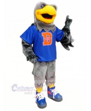 Hawk with Blue T-shirt Mascot Costumes Animal