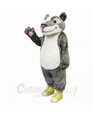 Grey White Hamster Mascot Costumes Animal