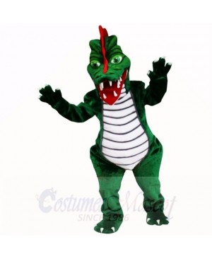 Green Dragon Mascot Costumes Adult
