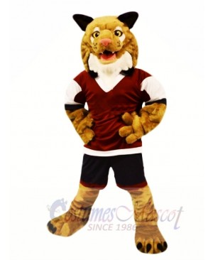 Strong Brown Wildcat Mascot Costumes Animal