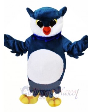 Blue and White Owl Mascot Costumes Animal
