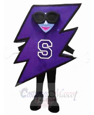 Cool Lightning Mascot Costume 