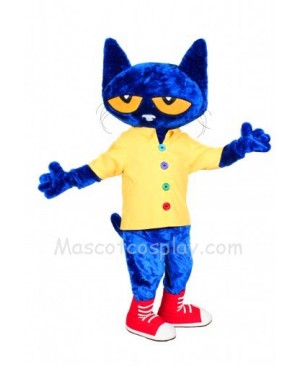 Pete the Cat Mascot Costume Fancy Dress Outfit