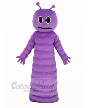 Purple Bug Caterpillar Insect Mascot Costume