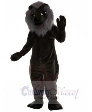 Black Lion Mascot Costume