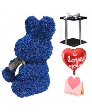 Blue Rose Rabbit Flower Rabbit Best Gift for Mother's Day, Valentine's Day, Anniversary, Weddings and Birthday