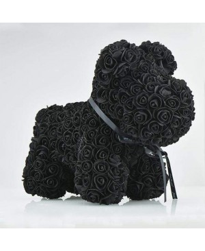 Black Rose Puppy Dog Flower Puppy Dog Best Gift for Mother's Day, Valentine's Day, Anniversary, Weddings and Birthday