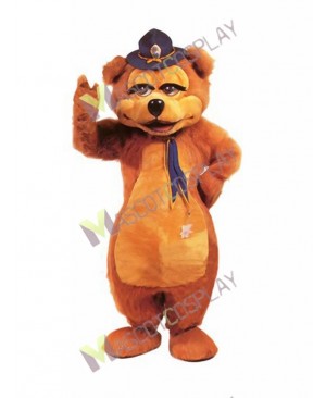 Safety Brown Bear Mascot Costume