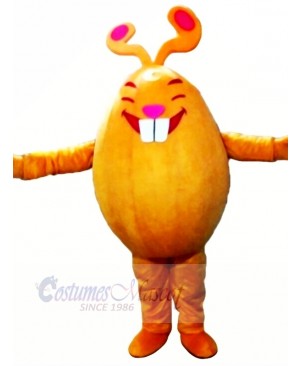 Orange Rabbit Monster Mascot Costumes Cartoon	