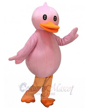 Pink Duck Mascot Costume Pinky Ducky Mascot Costume