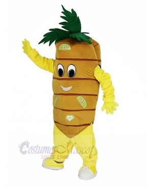 Orange Carrot Vegetable Mascot Costume Cartoon	