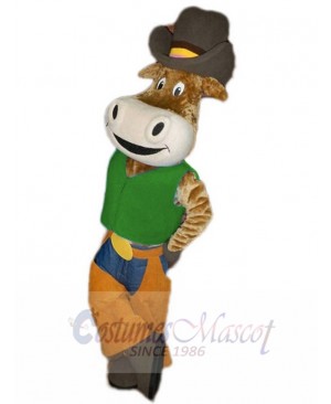 Cowboy Ox Cattle mascot costume